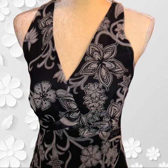 Blue sage brand dark gray// black halter dress - Picture 4 of 9